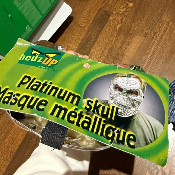 Skull & Monster Scary Face Masks Adult One Size LOT X 2 NEW - Picture 6 of 7